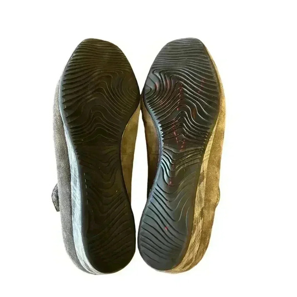 HASSIA Premium Comfort Wedge Heel Suede Shoes Dark Gray Size 8 - Picture 6 of 6